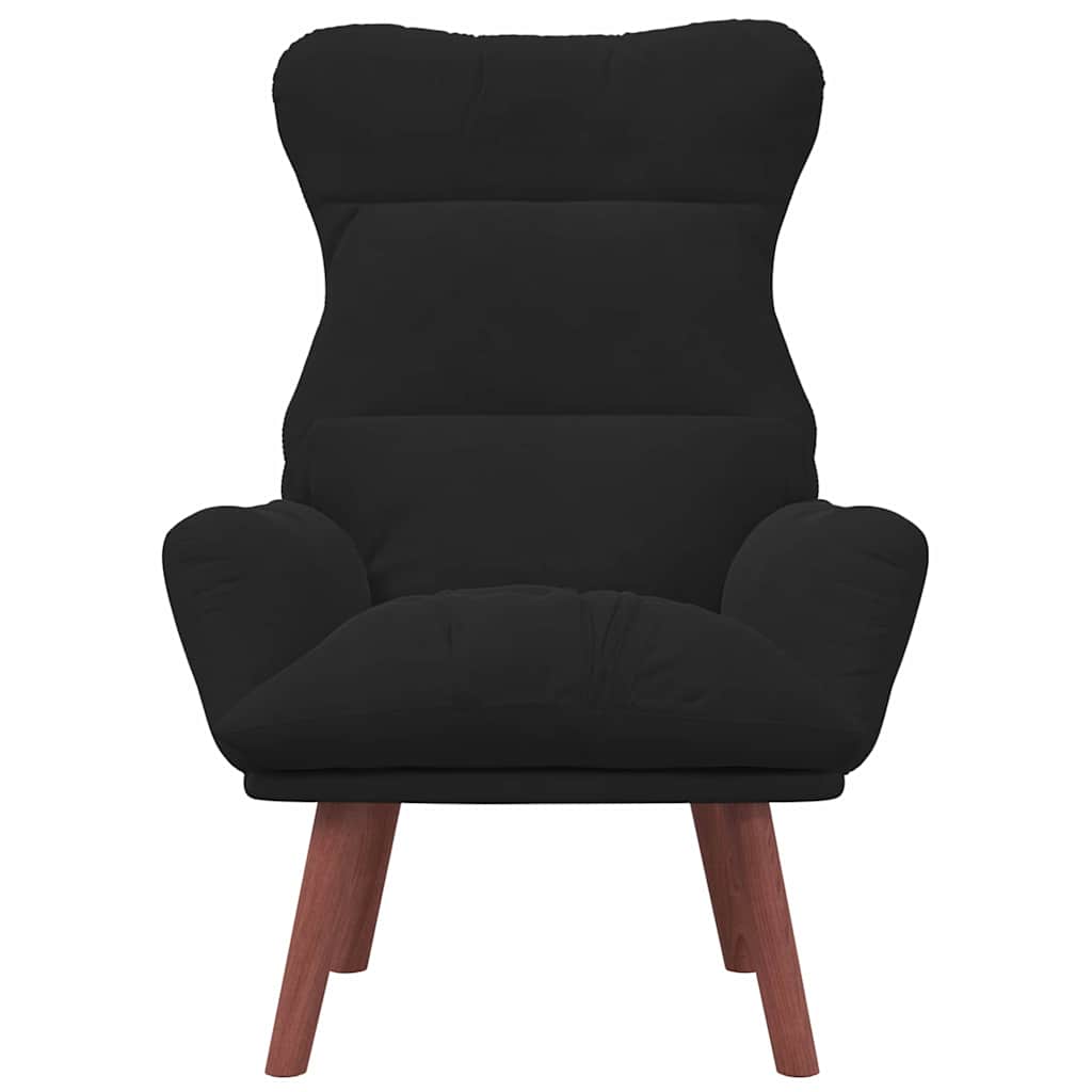 Afslappende stol Sort 69 x 74 x 93 cm Fløjl