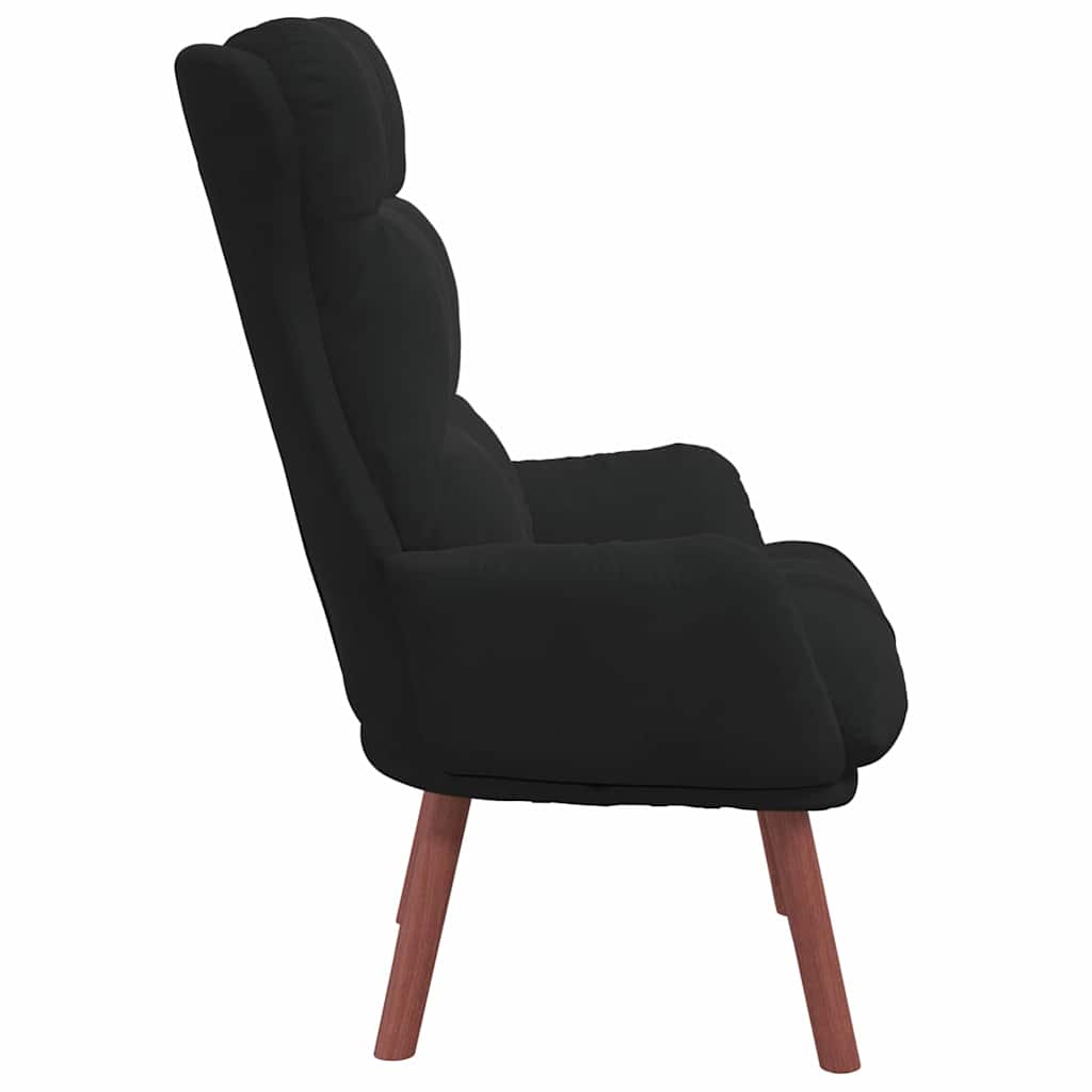 Afslappende stol Sort 69 x 74 x 93 cm Fløjl