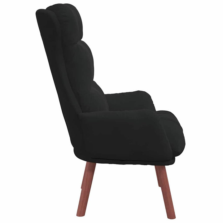Afslappende stol Sort 69 x 74 x 93 cm Fløjl