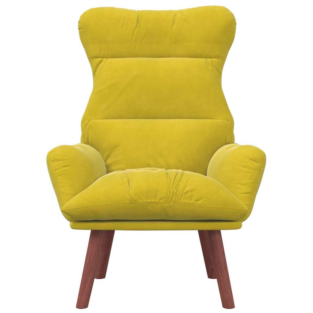 Afslappende stol Gul 69 x 74 x 93 cm Fløjl