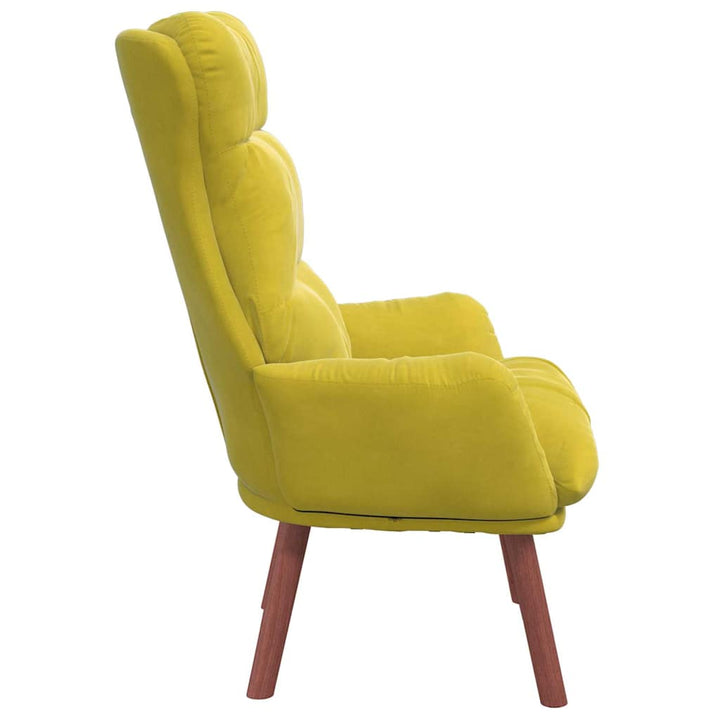 Afslappende stol Gul 69 x 74 x 93 cm Fløjl
