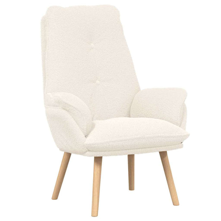 Afslappende stol Creme 69 x 74 x 93 cm Stof