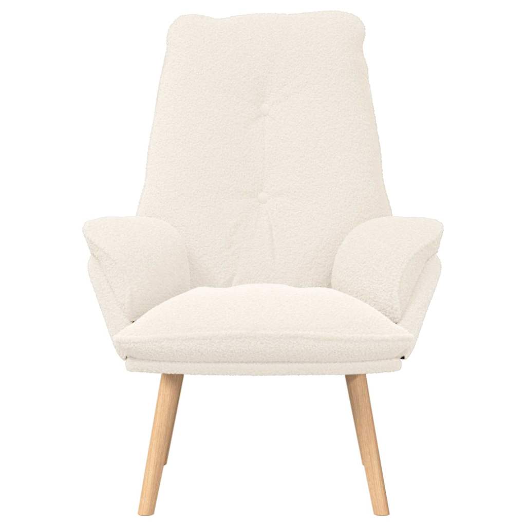 Afslappende stol Creme 69 x 74 x 93 cm Stof