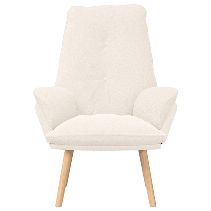 Afslappende stol Creme 69 x 74 x 93 cm Stof