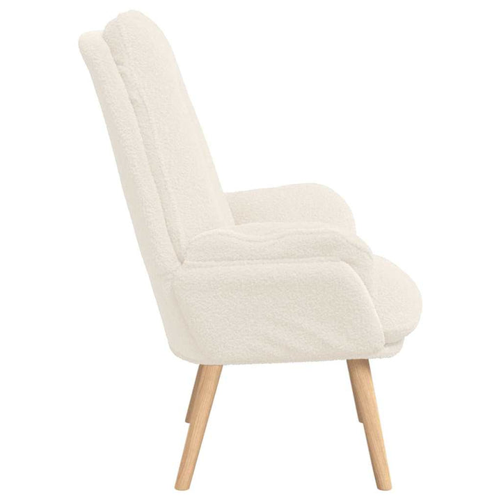 Afslappende stol Creme 69 x 74 x 93 cm Stof