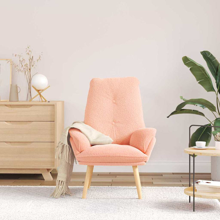 Afslappende stol Lyserød 69 x 74 x 93 cm Stof