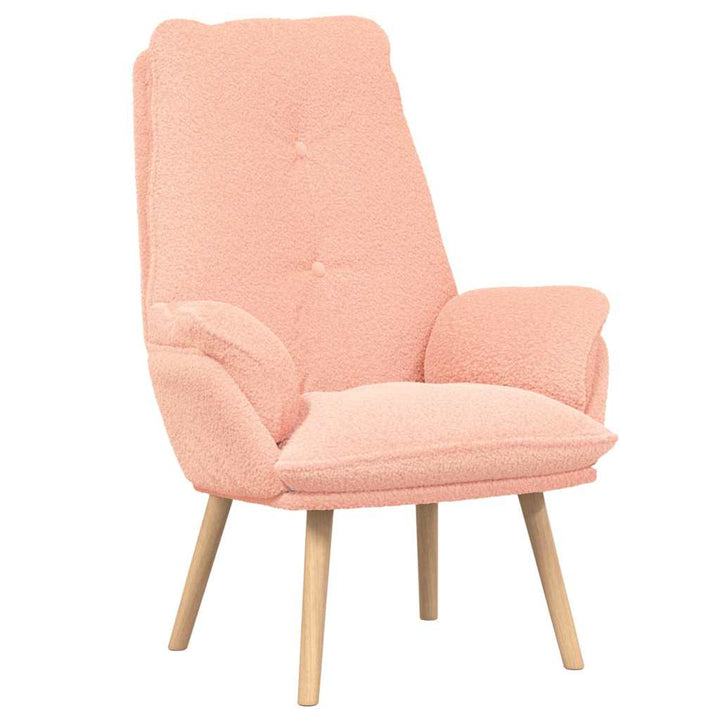 Afslappende stol Lyserød 69 x 74 x 93 cm Stof