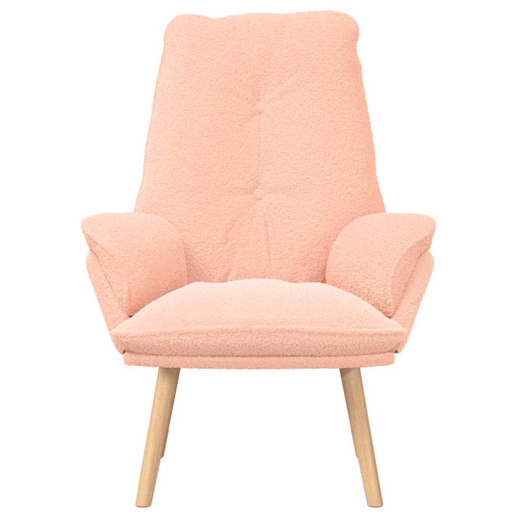 Afslappende stol Lyserød 69 x 74 x 93 cm Stof