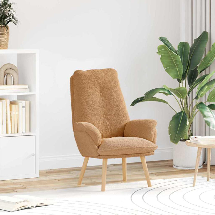 Afslappende stol Beige 69 x 74 x 93 cm Stof