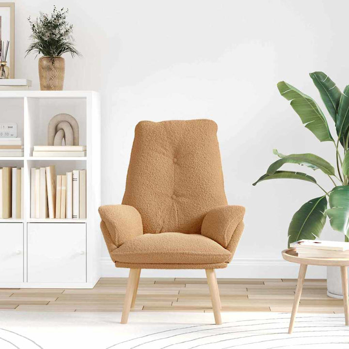 Afslappende stol Beige 69 x 74 x 93 cm Stof