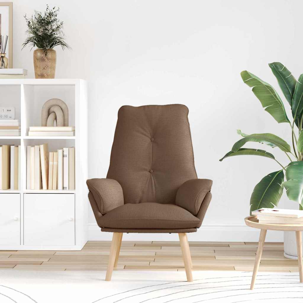 Afslappende stol Brun 69 x 74 x 93 cm Stof
