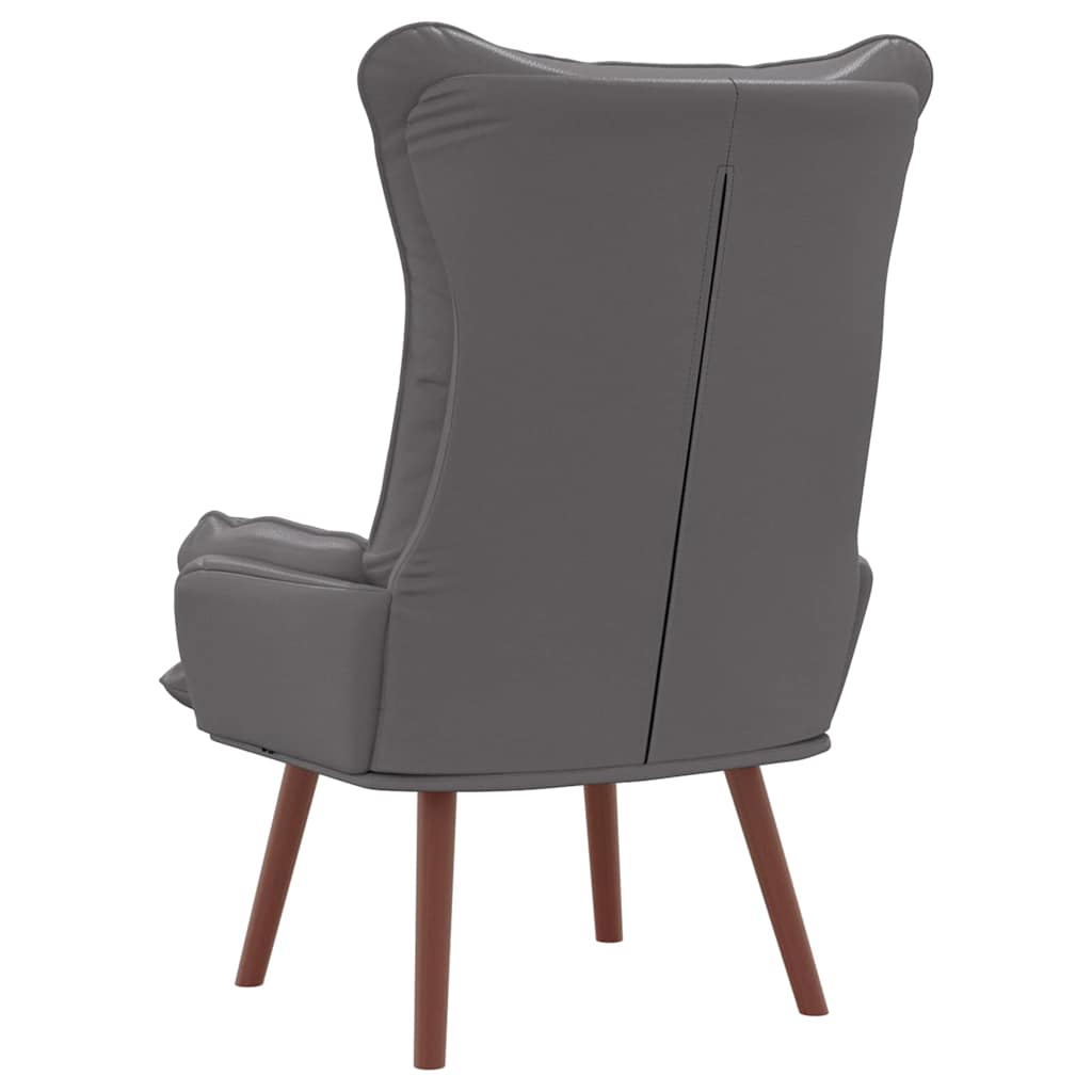 Afslappende stol Grå 69 x 74 x 93 cm Kunstlæder