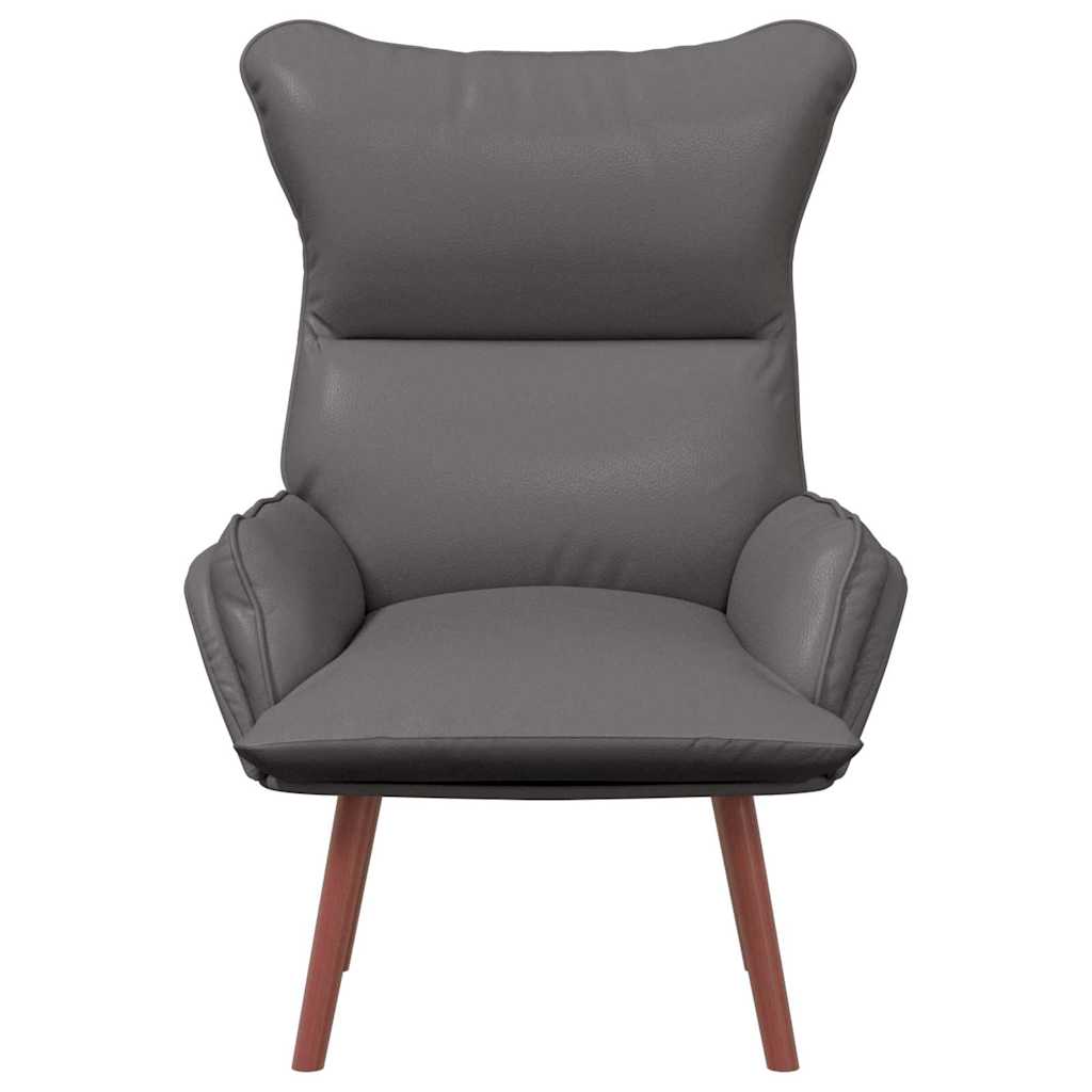Afslappende stol Grå 69 x 74 x 93 cm Kunstlæder