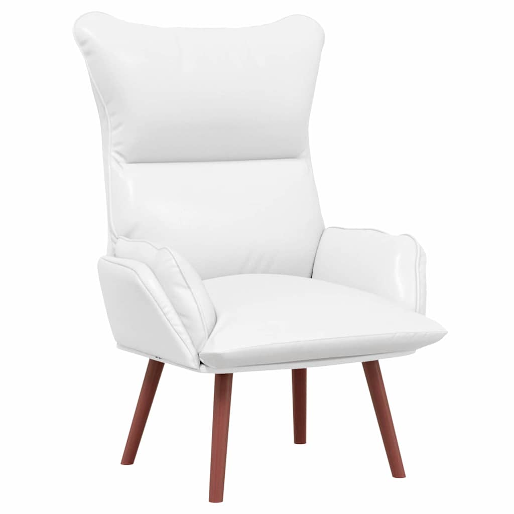Afslappende stol Hvid 69 x 74 x 93 cm Kunstlæder