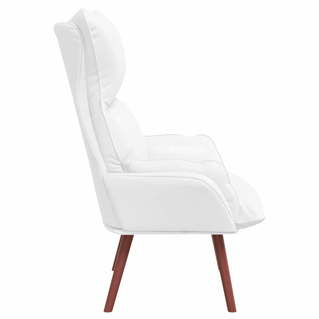 Afslappende stol Hvid 69 x 74 x 93 cm Kunstlæder