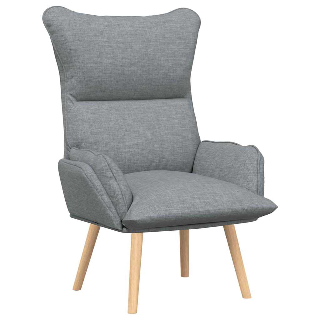 Afslappende stol Lysegrå 69 x 74 x 93 cm Stof