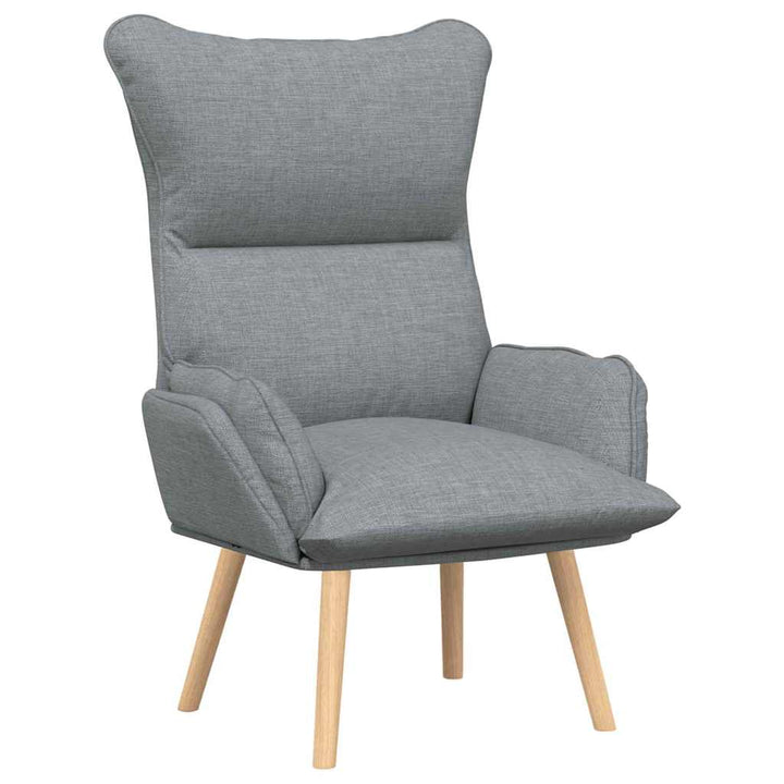 Afslappende stol Lysegrå 69 x 74 x 93 cm Stof