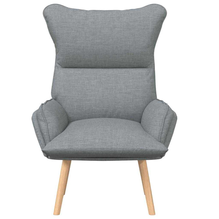 Afslappende stol Lysegrå 69 x 74 x 93 cm Stof