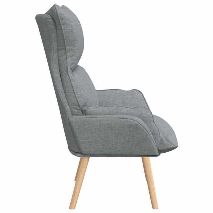 Afslappende stol Lysegrå 69 x 74 x 93 cm Stof