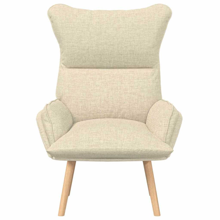 Afslappende stol Creme 69 x 74 x 93 cm Stof