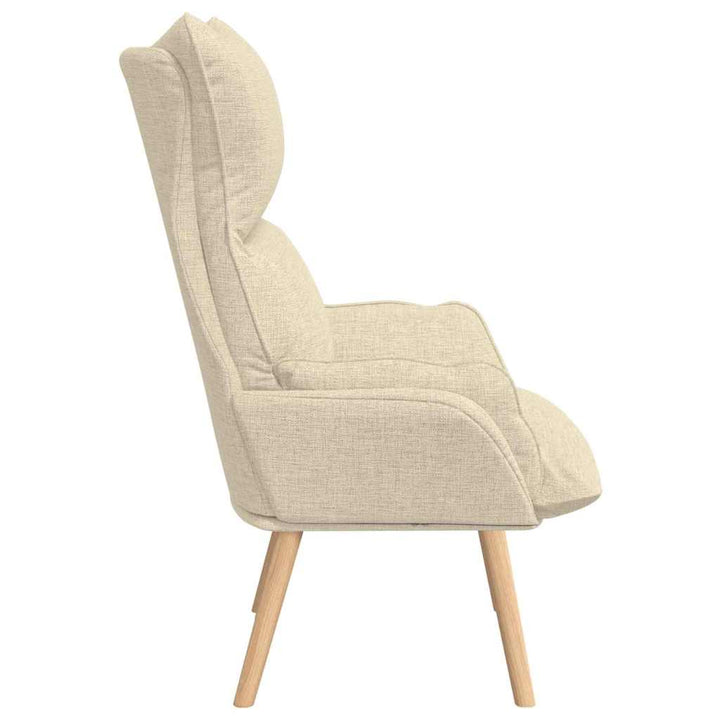 Afslappende stol Creme 69 x 74 x 93 cm Stof