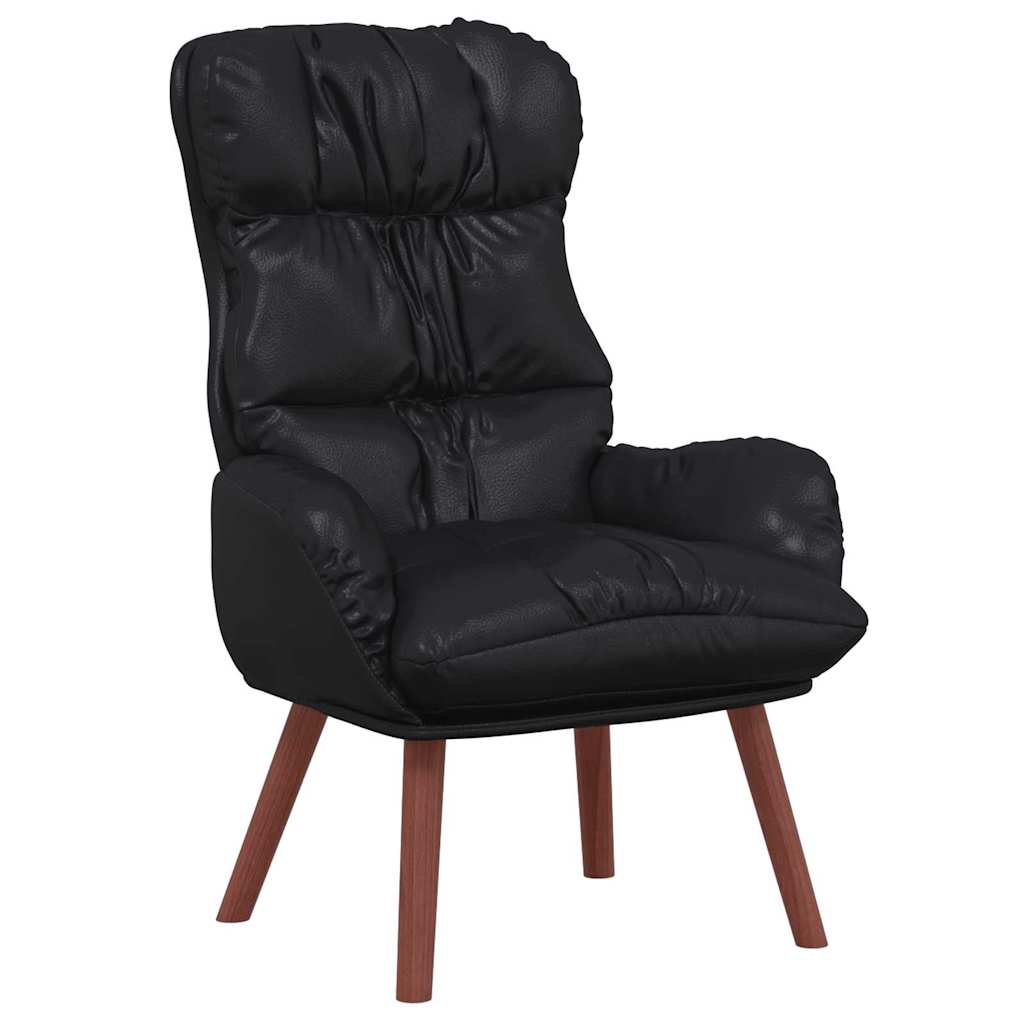 Afslappende stol Sort 69 x 74 x 93 cm Kunstlæder
