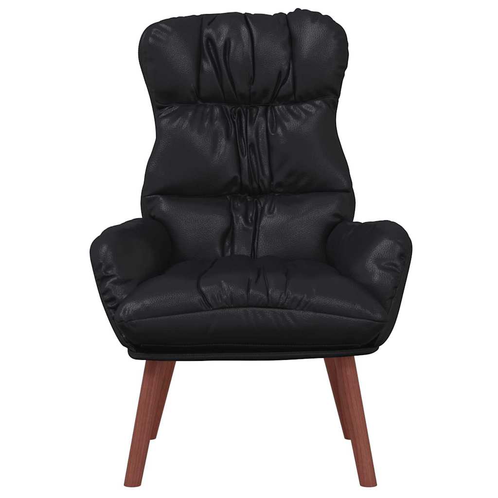 Afslappende stol Sort 69 x 74 x 93 cm Kunstlæder