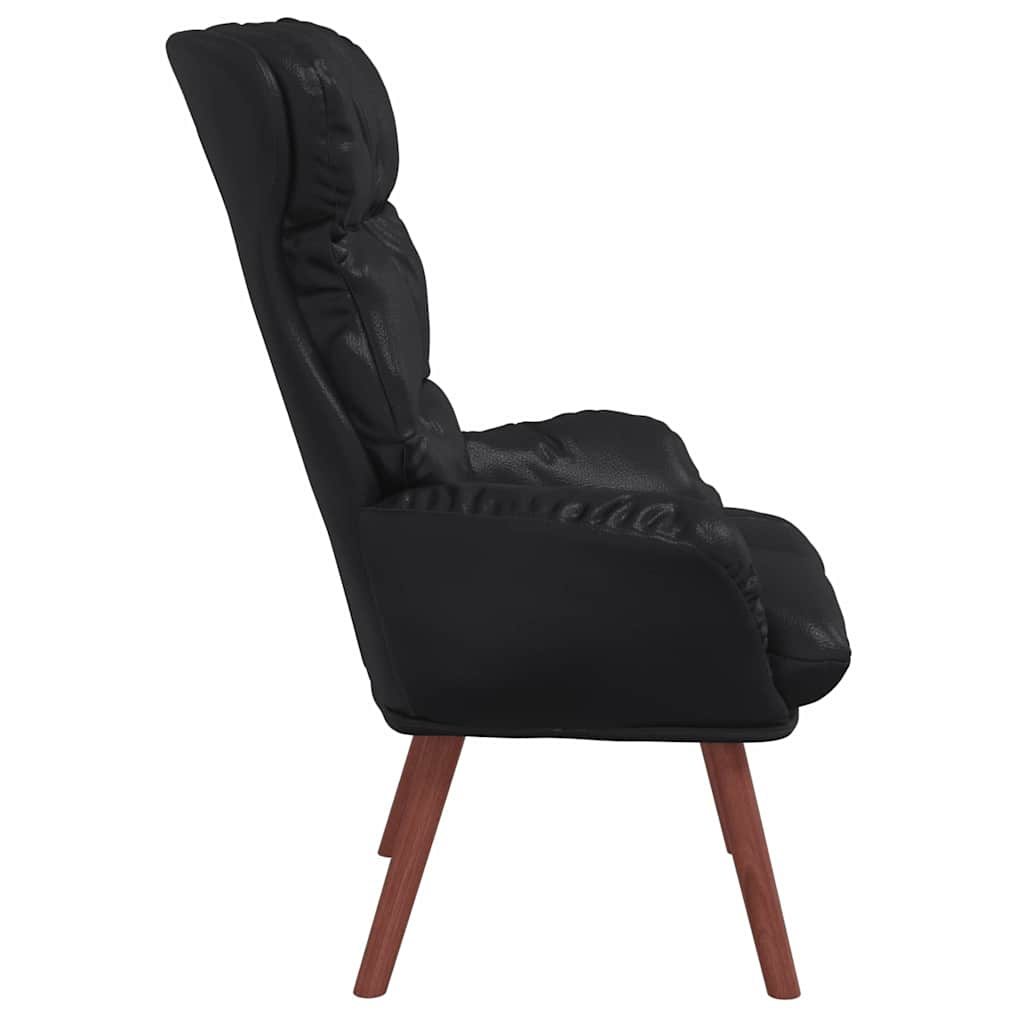 Afslappende stol Sort 69 x 74 x 93 cm Kunstlæder