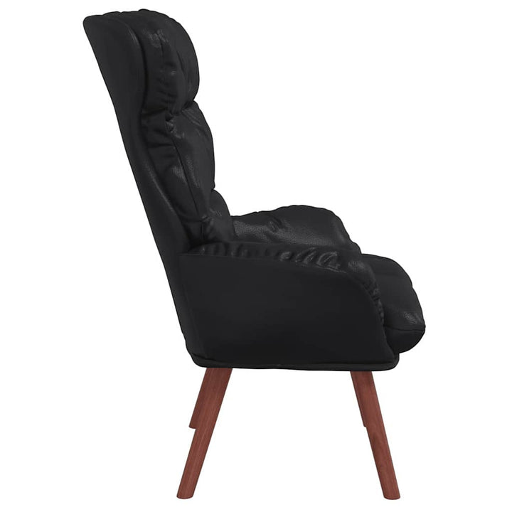 Afslappende stol Sort 69 x 74 x 93 cm Kunstlæder