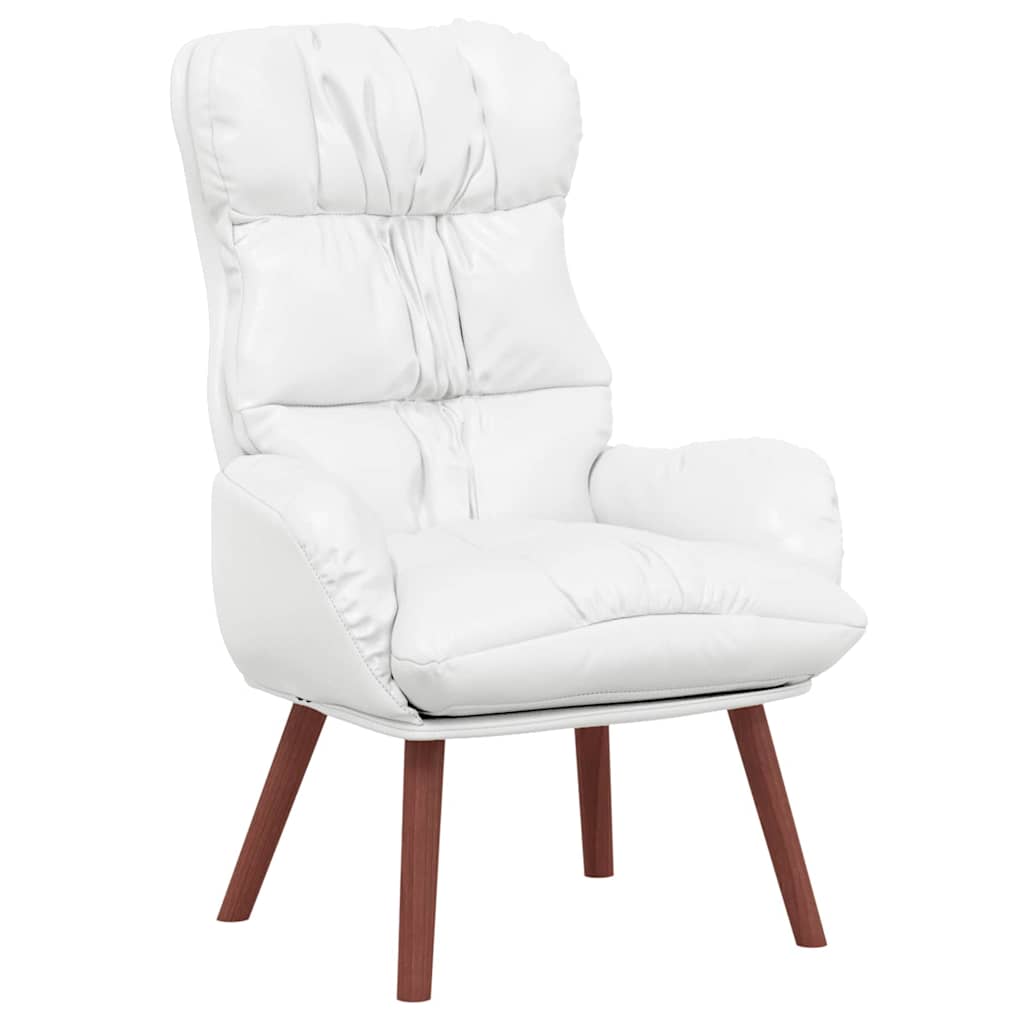 Afslappende stol Hvid 69 x 74 x 93 cm Kunstlæder