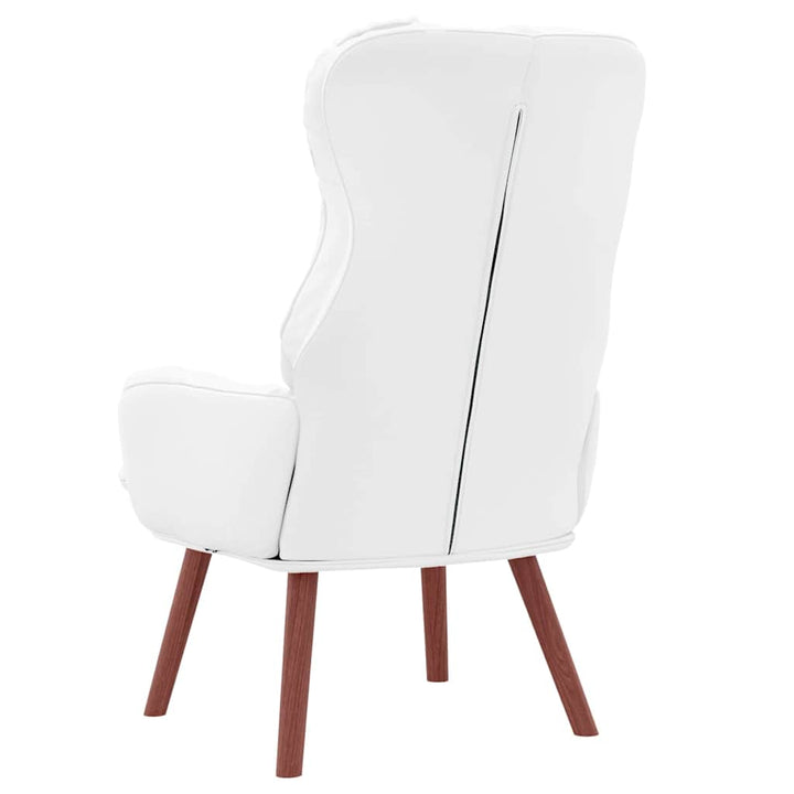 Afslappende stol Hvid 69 x 74 x 93 cm Kunstlæder