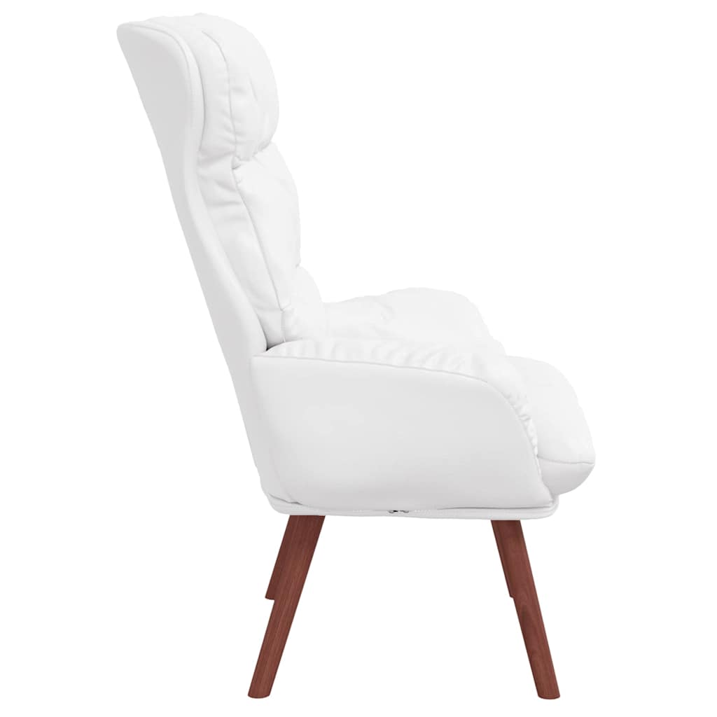 Afslappende stol Hvid 69 x 74 x 93 cm Kunstlæder