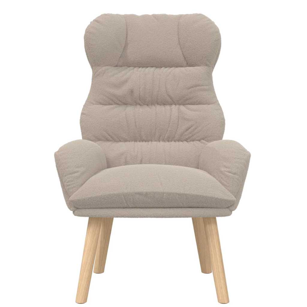 Afslappende stol Lysegrå 69 x 74 x 93 cm Stof