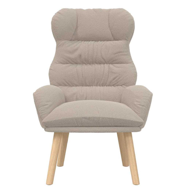 Afslappende stol Lysegrå 69 x 74 x 93 cm Stof