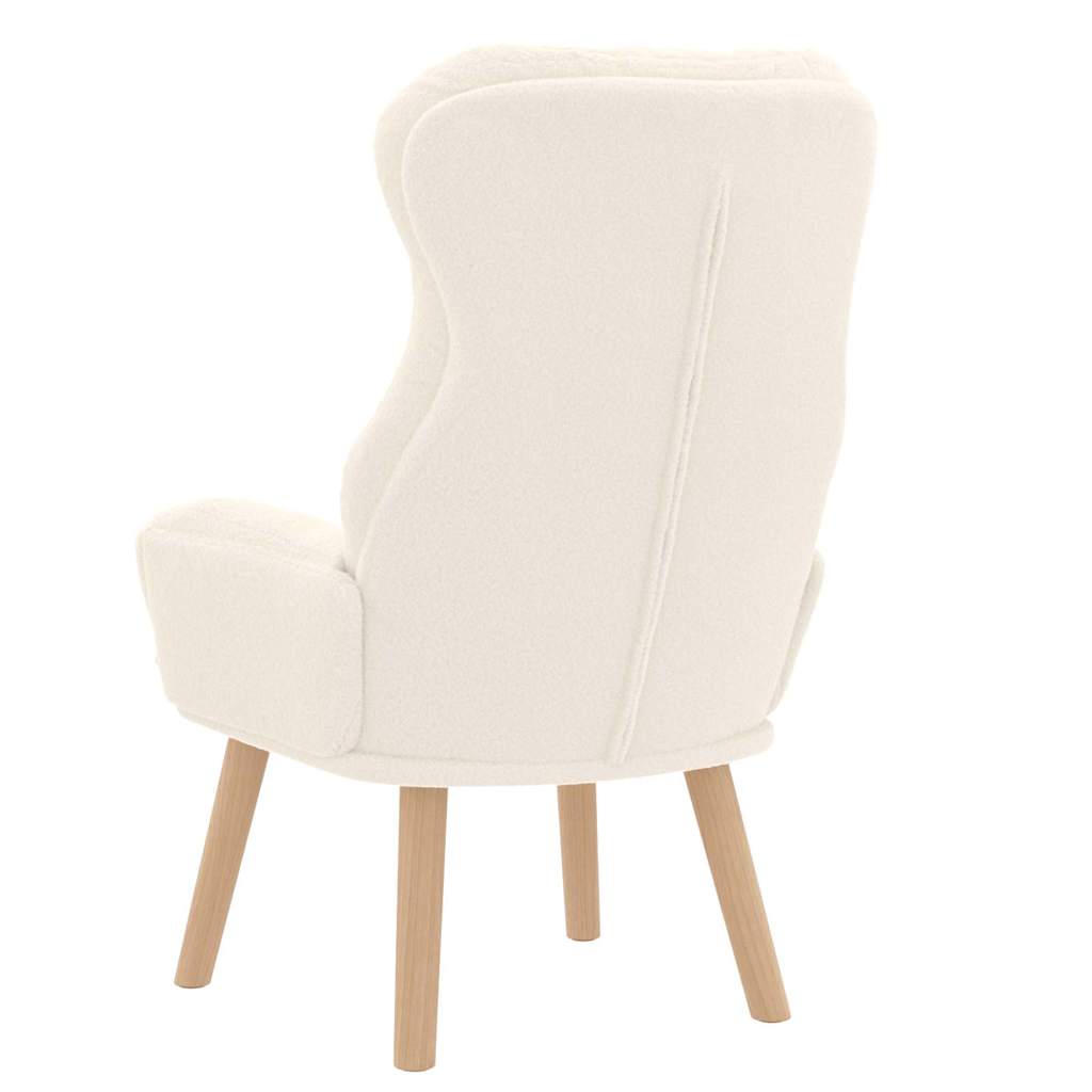 Afslappende stol Creme 69 x 74 x 93 cm Stof