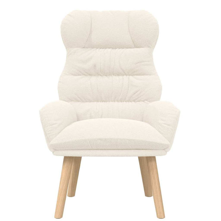 Afslappende stol Creme 69 x 74 x 93 cm Stof