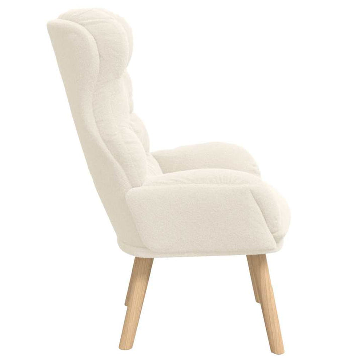 Afslappende stol Creme 69 x 74 x 93 cm Stof