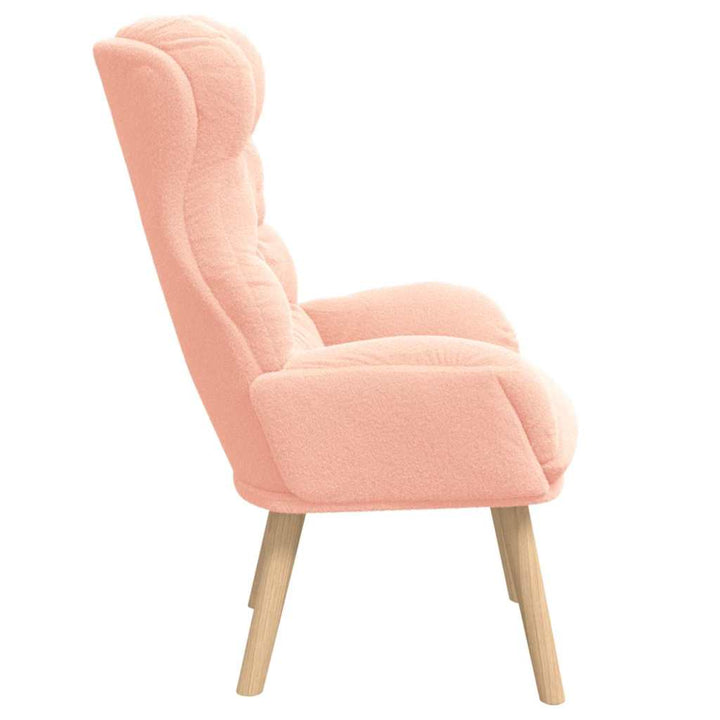 Afslappende stol Lyserød 69 x 74 x 93 cm Stof