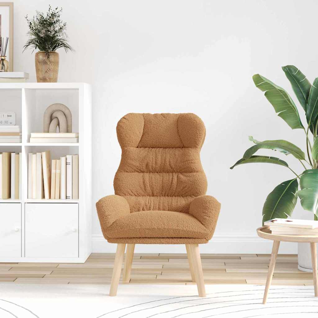 Afslappende stol Beige 69 x 74 x 93 cm Stof