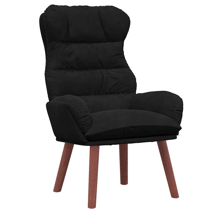Afslappende stol Sort 69 x 74 x 93 cm Fløjl