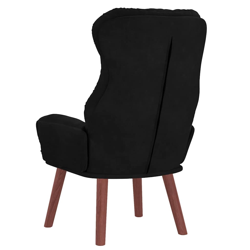 Afslappende stol Sort 69 x 74 x 93 cm Fløjl