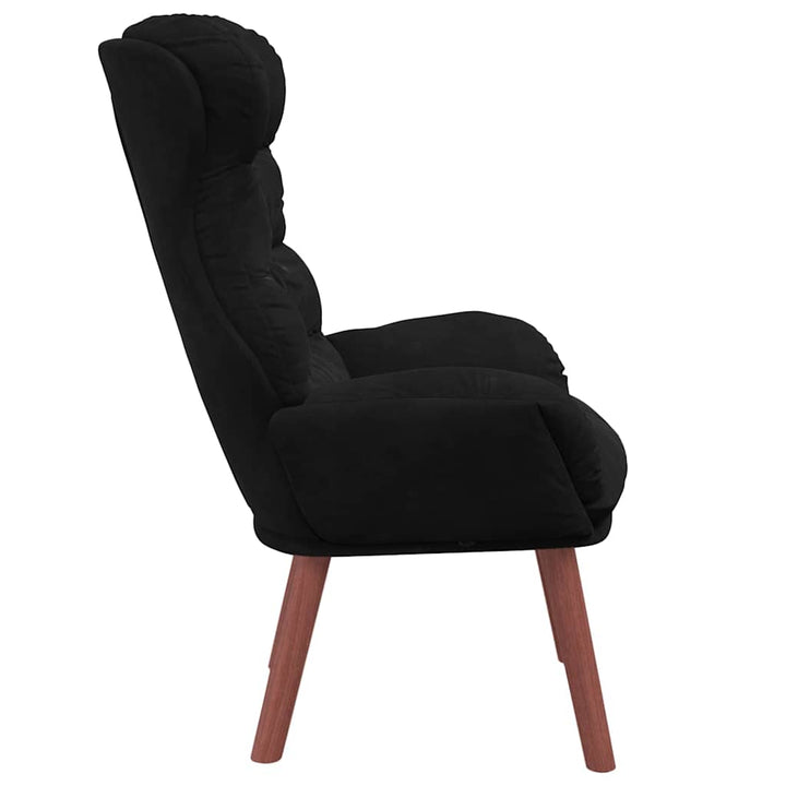 Afslappende stol Sort 69 x 74 x 93 cm Fløjl
