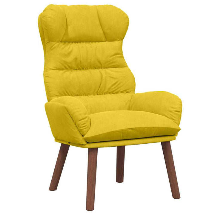 Afslappende stol Gul 69 x 74 x 93 cm Fløjl