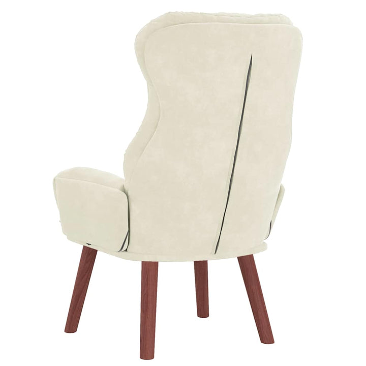 Afslappende stol Creme 69 x 74 x 93 cm Fløjl
