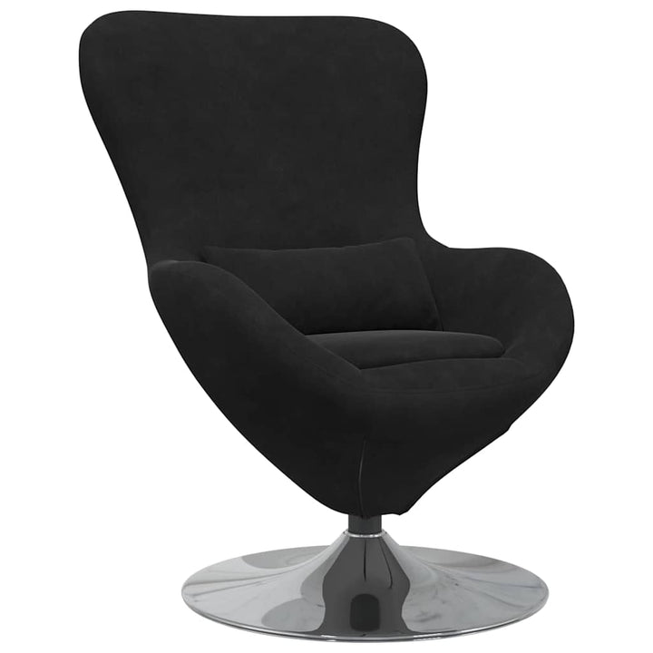 Æggestol Sort 63 x 73 x 90 cm Fløjl