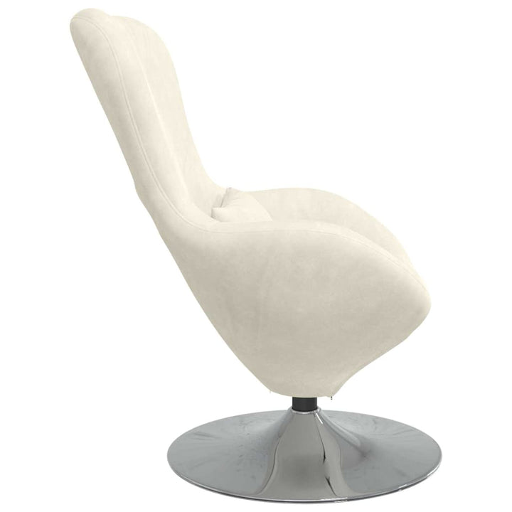 Æggestol Creme 63 x 73 x 90 cm Fløjl