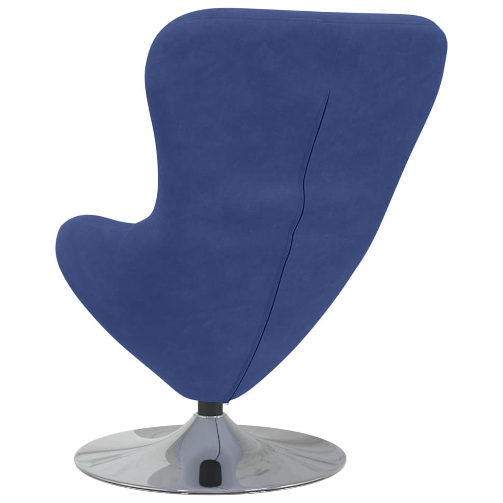 Æggestol Politi blå 63 x 73 x 90 cm Fløjl
