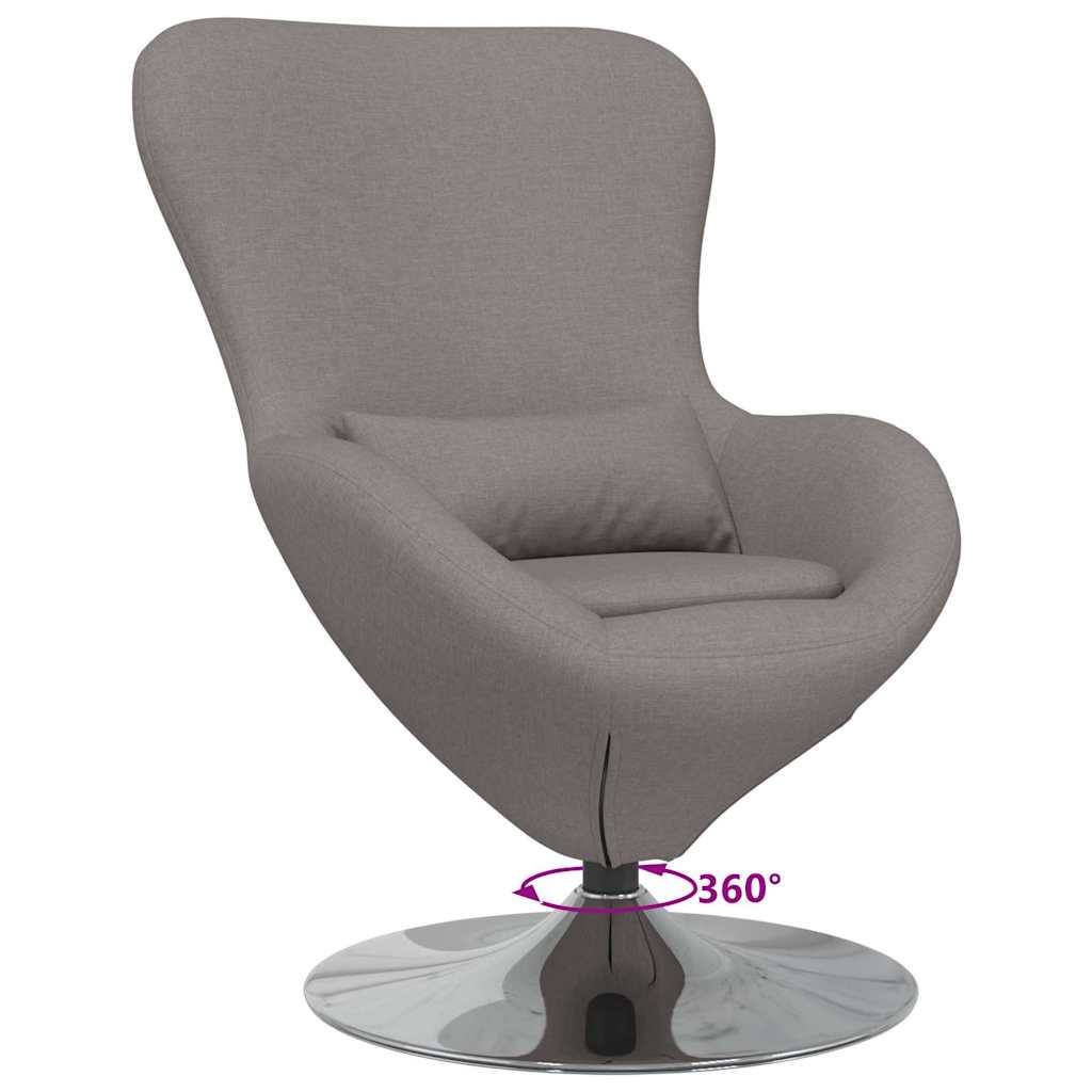 Æggestol Gråbrun 63 x 73 x 90 cm Stof