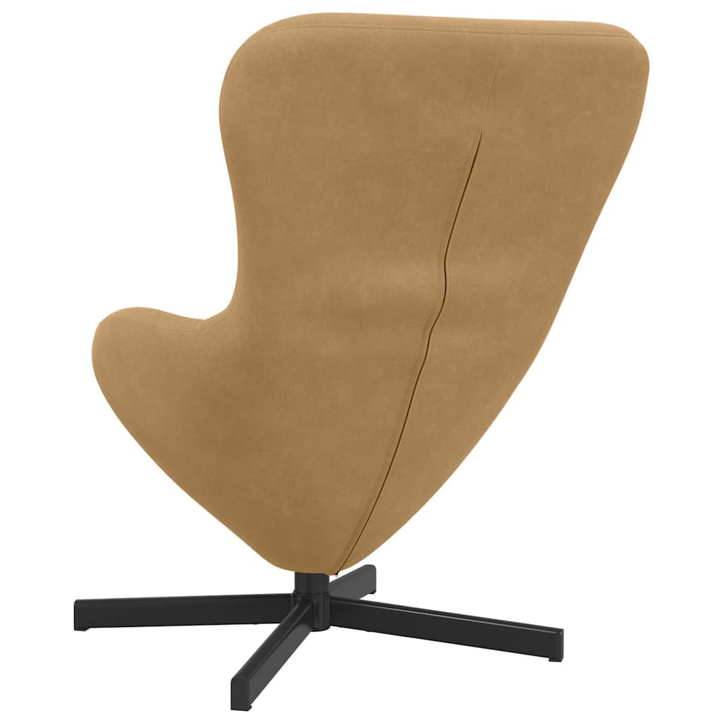 Æggestol Brun 63 x 73 x 90 cm Fløjl