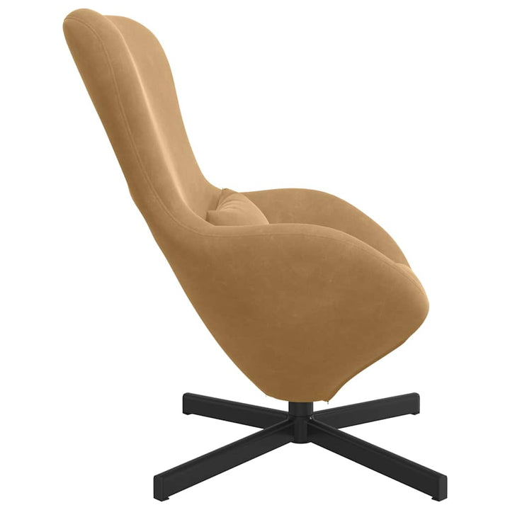 Æggestol Brun 63 x 73 x 90 cm Fløjl